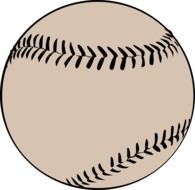 baseball ball on white background