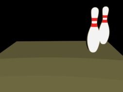 white bowling pins
