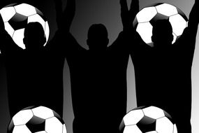 football team sport drawing