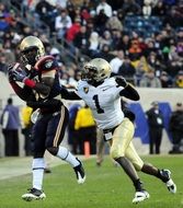 college football players on the field