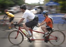 cycling tandem