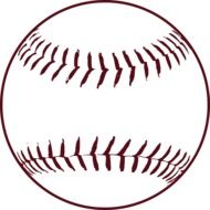baseball stitches softball drawing