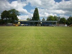 sports field on a sunny day