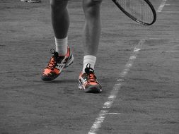 bright tennis shoes