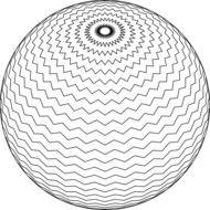 spiral on the ball