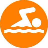 swim race sport sign drawing