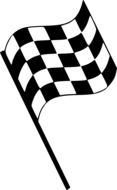 Checkered flag clipart