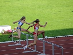 panorama of the obstacle race