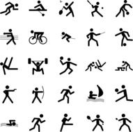 pictograms sports icons drawing