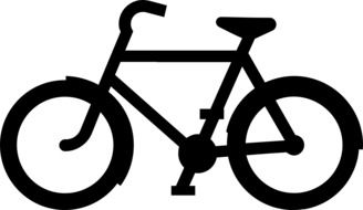 Black bicycle icon