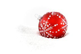 christmas ornament on the ball