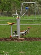 sports equipment in a park