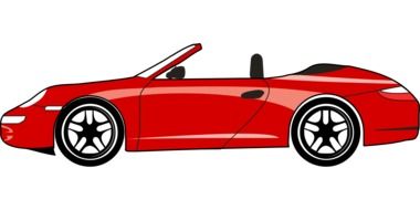 Red Ferrari car clipart