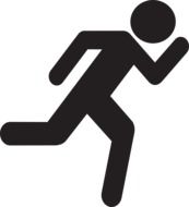 running man pictogram