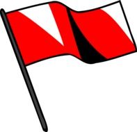 red signal flag drawing