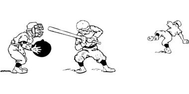 clipart of the baseball playing team