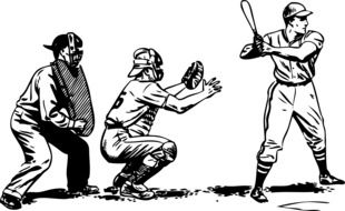 baseball players drawing