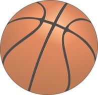 orange basketball drawing