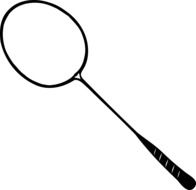 graphic image of a badminton racket