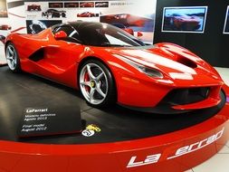 Red sport racing car