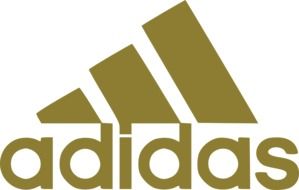 golden adidas logo
