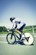 athlete on professional cycling