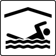 Indoor swimming as a clipart