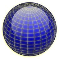 coordinate lines on the ball