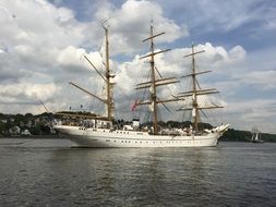 sailing training ship in hamburg