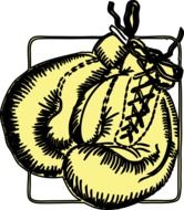 boxing gloves as a drawing