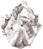 Picture of crumpled paper