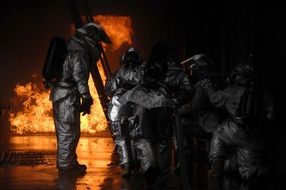 firemen control the fire