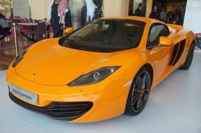 racing car mclaren at the exhibition