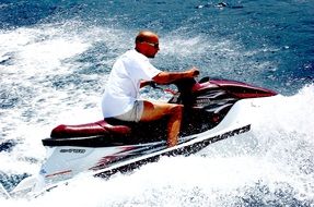 jet-skiing