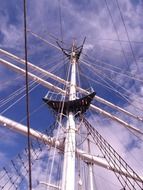 gorch fock on a training shil
