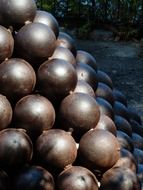 metal cannonballs