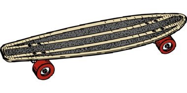 skateboard drawing