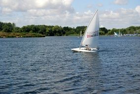 sailboat on the river