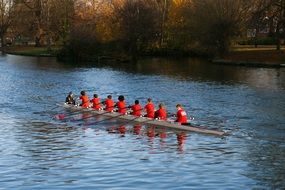 young rowers on the river ouze