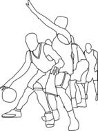 Picture of basketball players