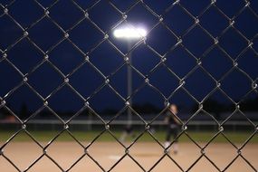 Baseball fence in Cambridge, ontario, canada