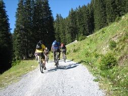 cycling on the transalp route
