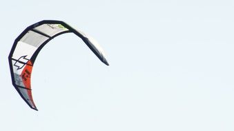 kitesurfing in the wind