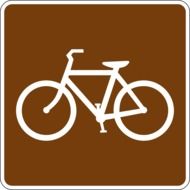 bicycle road sign drawing