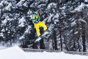 snowboarder in New Zealand