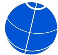 abstract blue sphere