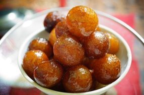 indian sweet on a white plate