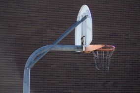 rusty basketball hoop
