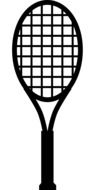 badminton bat, racket, icon