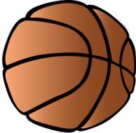 painted brown basketball ball